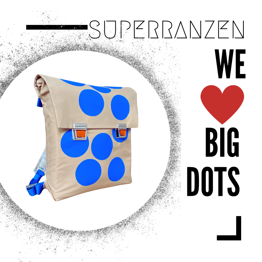 BIG DOTS 10 Schultasche Blue Sand