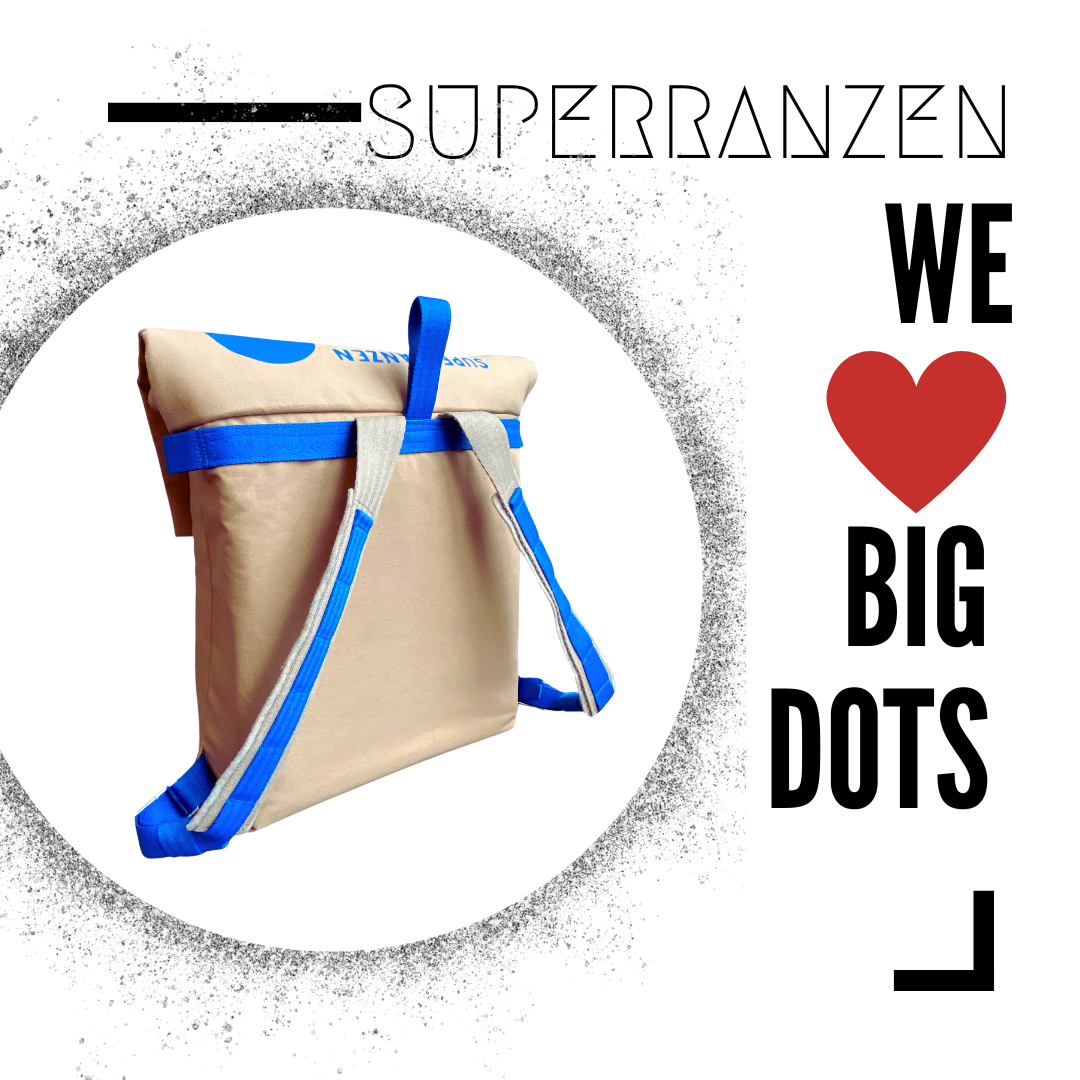 BIG DOTS 10 Schultasche Blue Sand