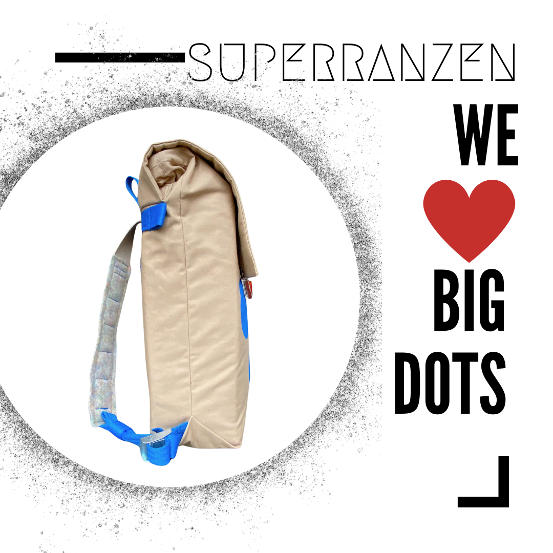 BIG DOTS 10 Schultasche Blue Sand