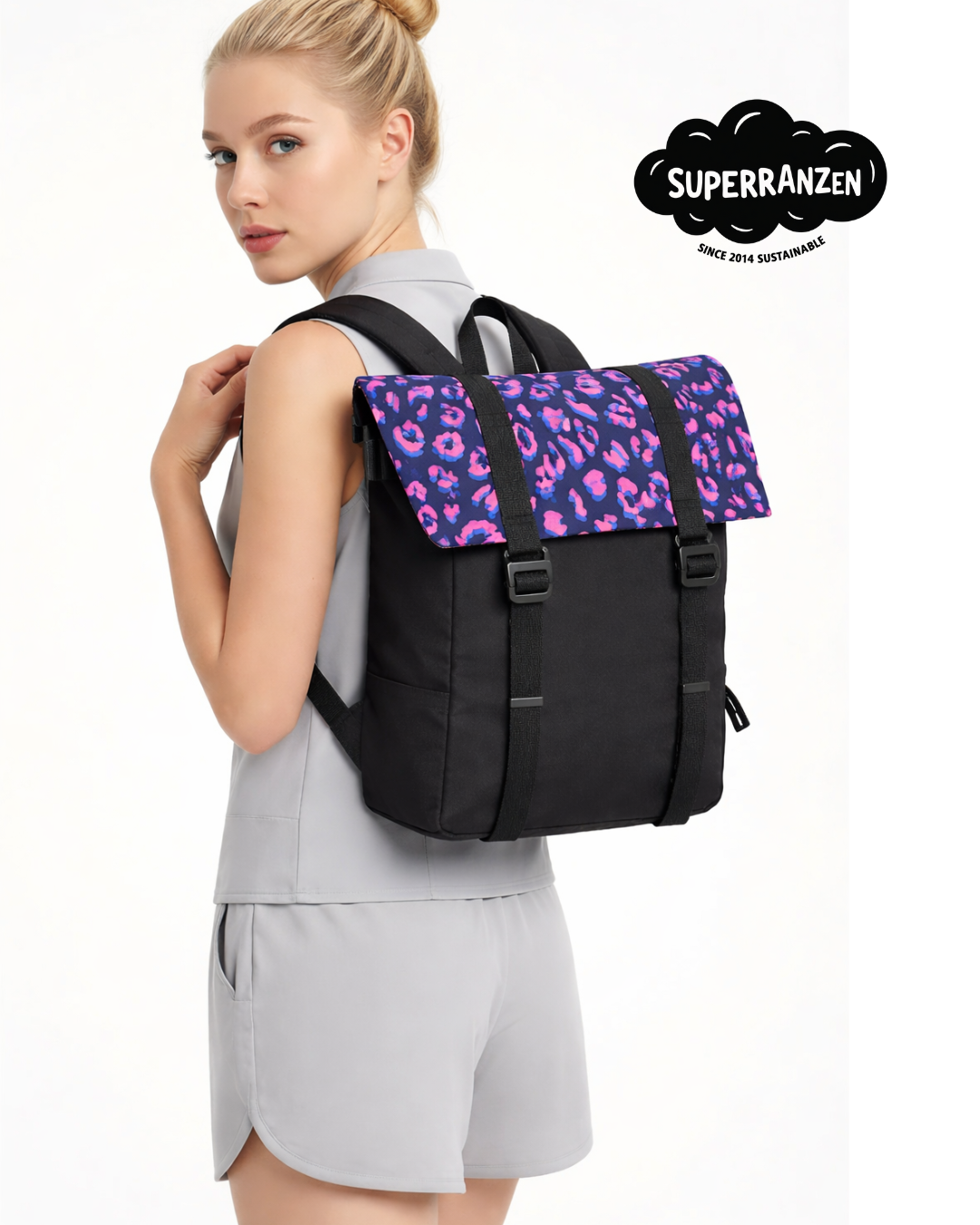 A Bundle Superranzen + Bag Animal Print Black wasserabweisend
