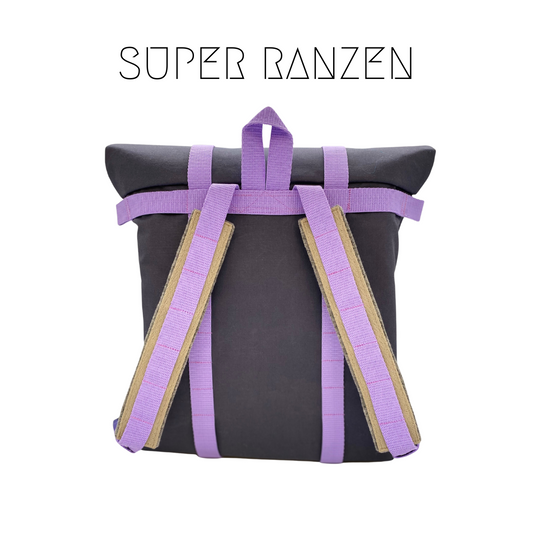 A Cat Eye Stone Flieder Schultasche