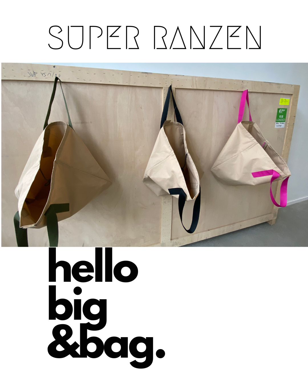SHOPPER BIG & BAG - SAND OLIVE