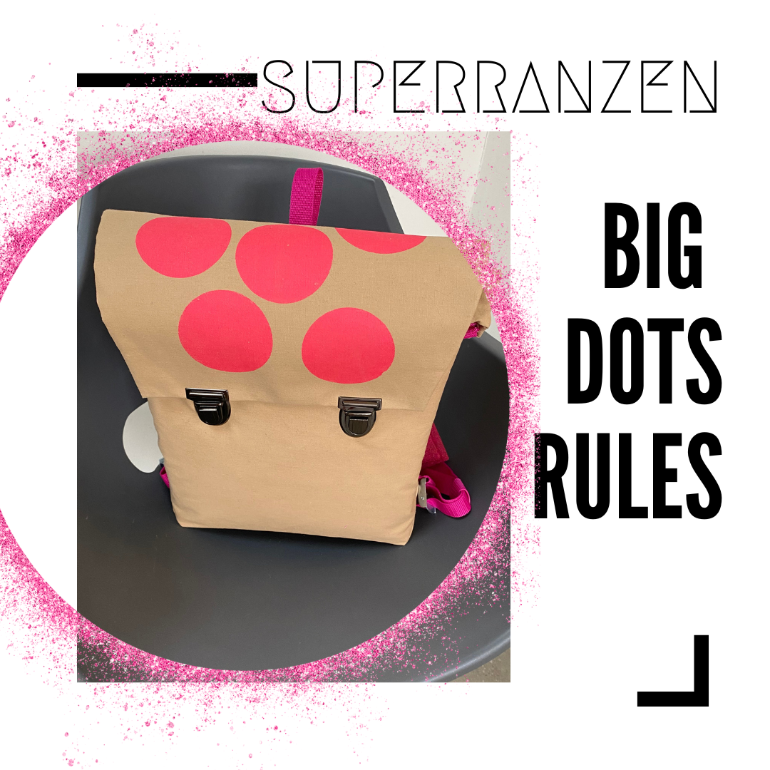 BIG DOTS 5 Schultasche Pink Sand