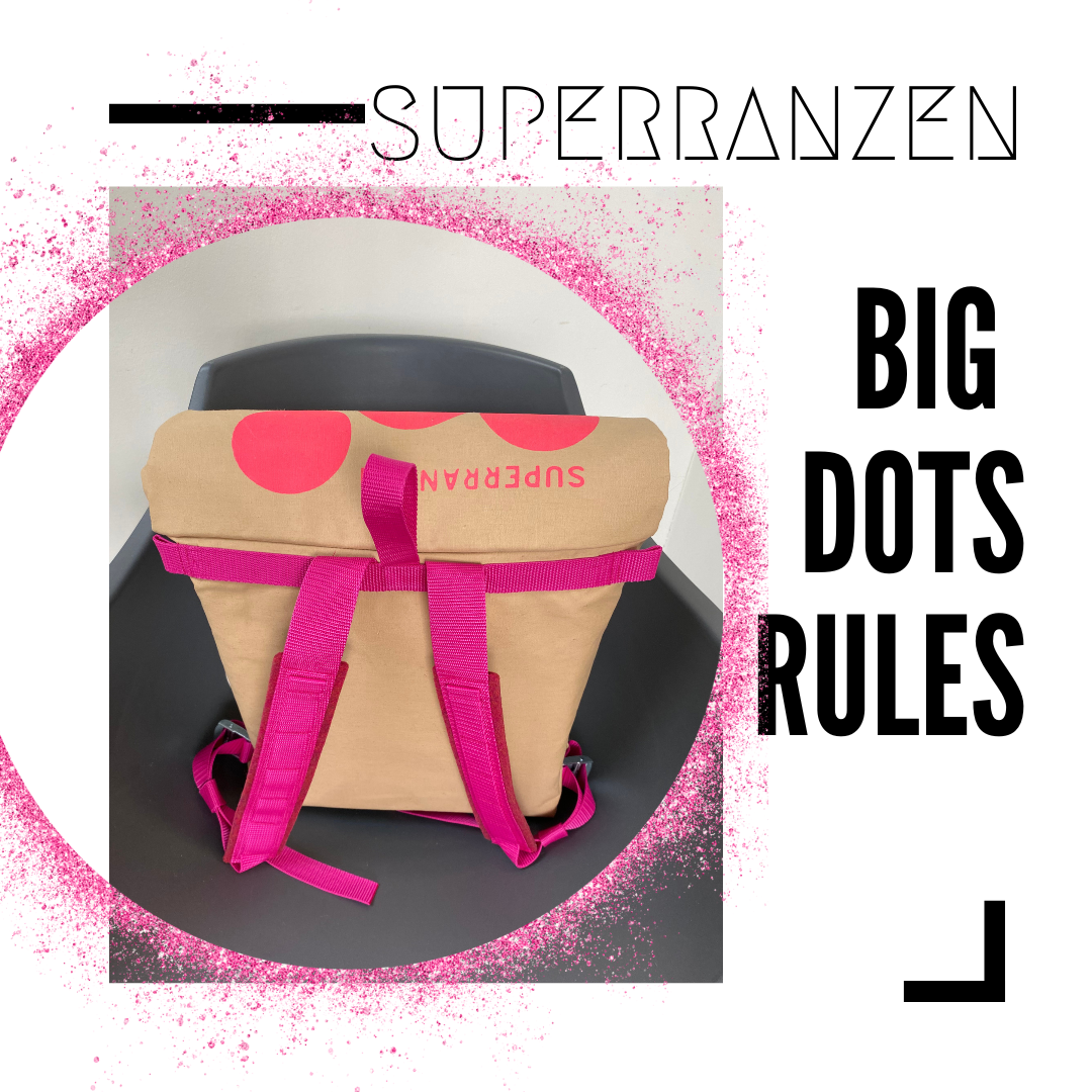 BIG DOTS 5 Schultasche Pink Sand