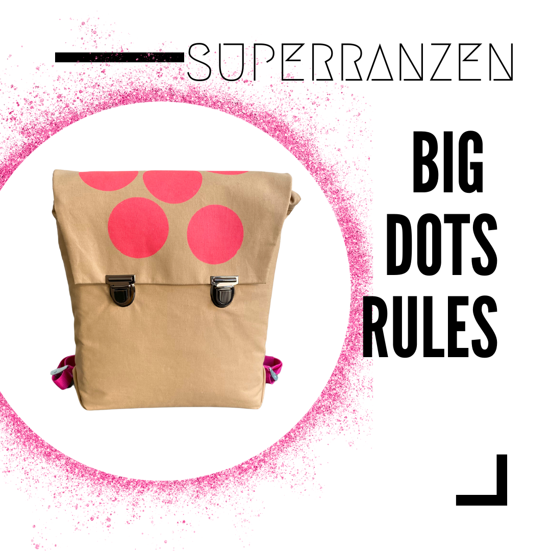 BIG DOTS 5 Schultasche Pink Sand