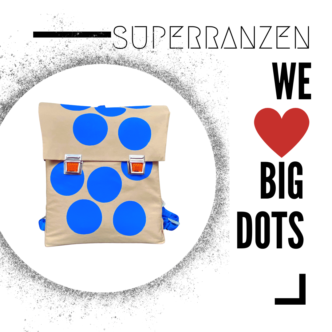 BIG DOTS 10 Schultasche Blue Sand