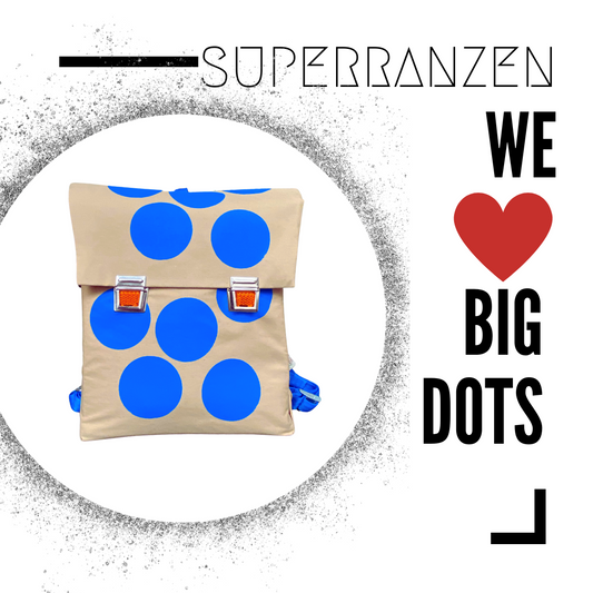 BIG DOTS 10 Schultasche Blue Sand