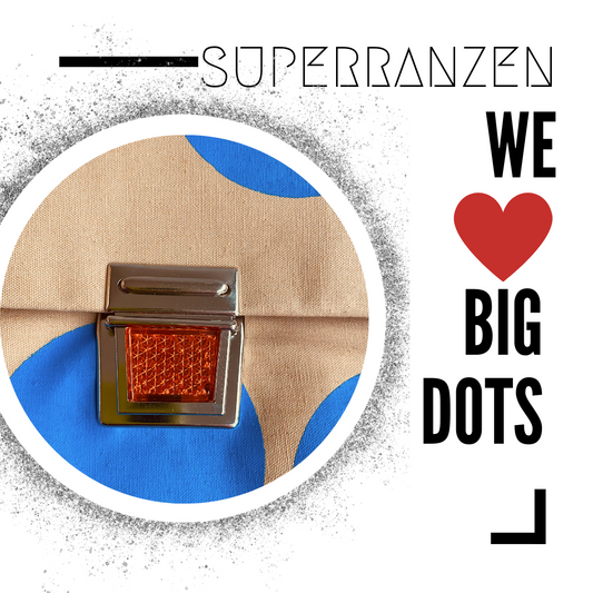 A BIG DOTS Schultasche Blue Sand