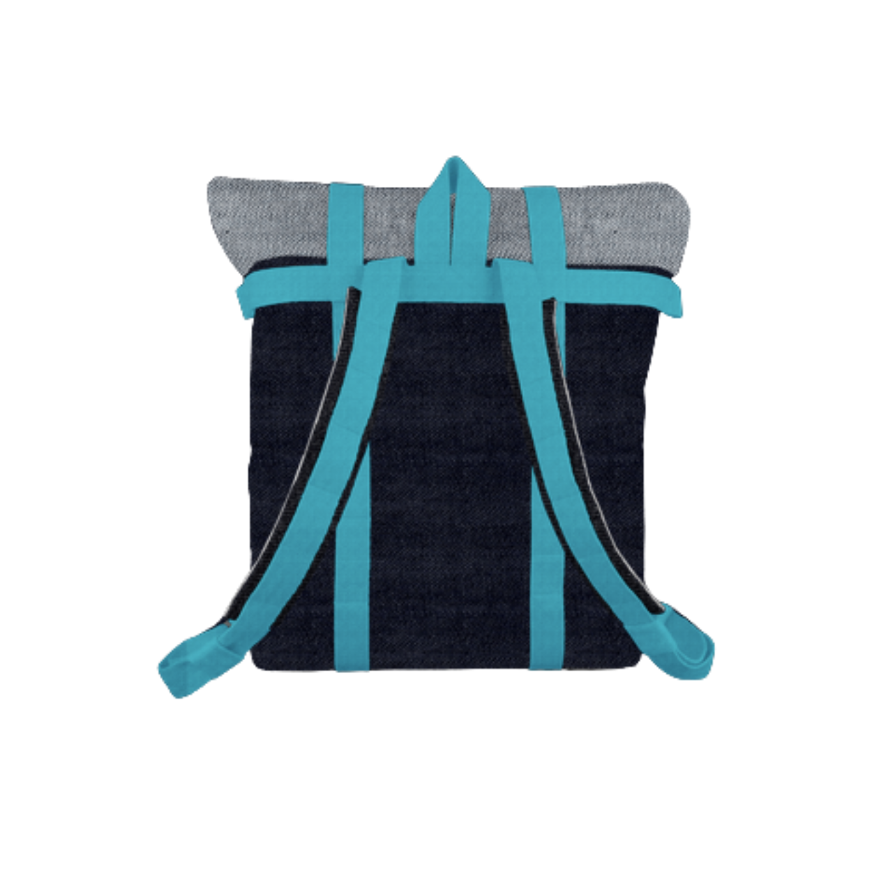 A Fair Denim Schultasche Türkis