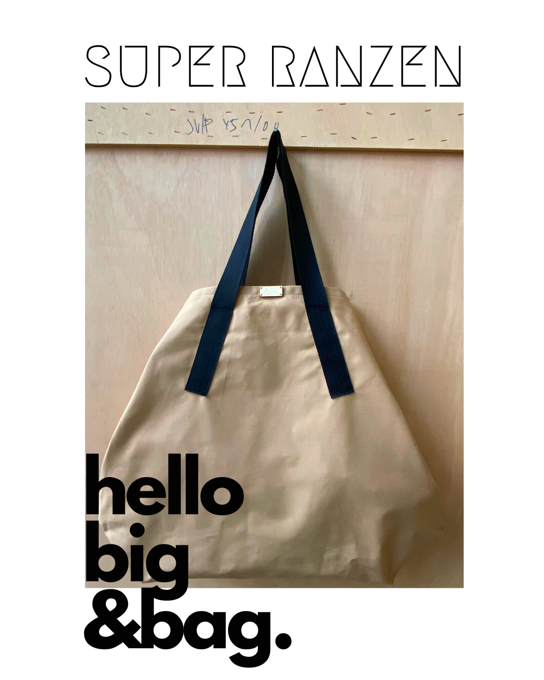 SHOPPER BIG & BAG - SAND BLACK