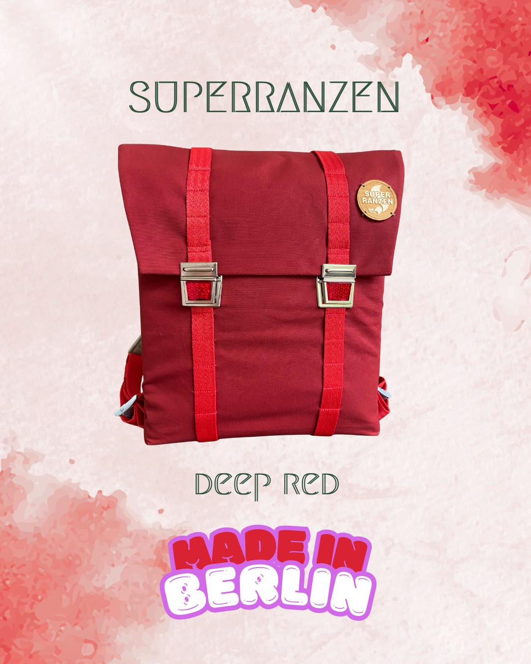 SCHOOL BAG PINK FLAMINGO CAT EYES Green