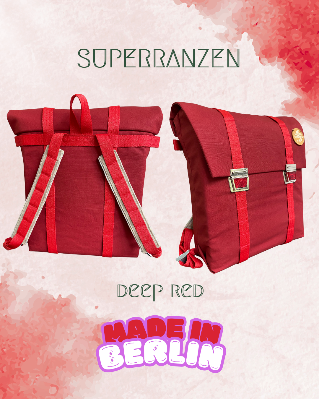 SCHOOL BAG PINK FLAMINGO CAT EYES Green