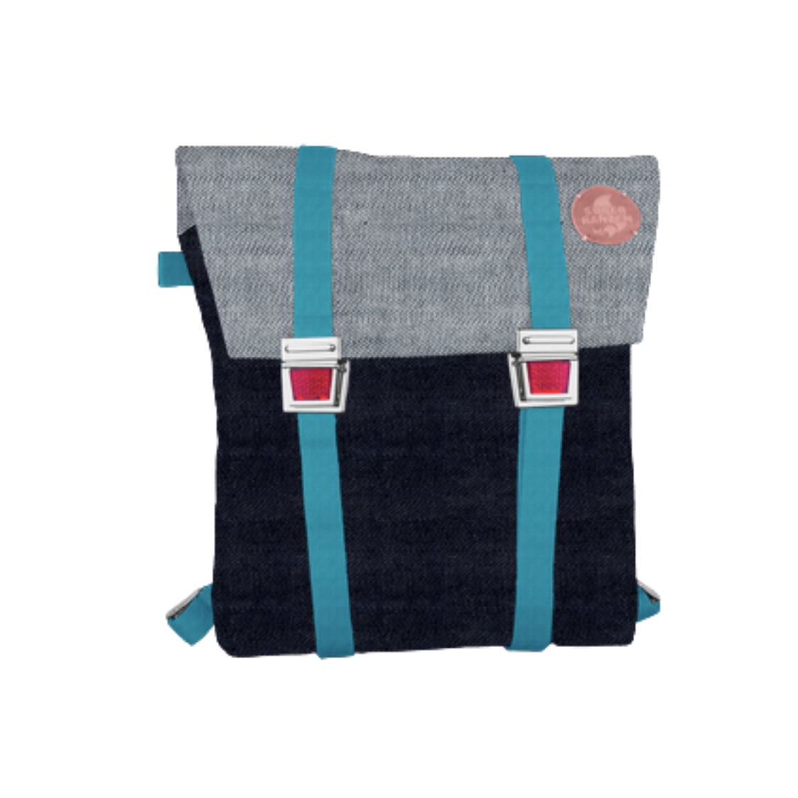 A Fair Denim Schultasche Türkis