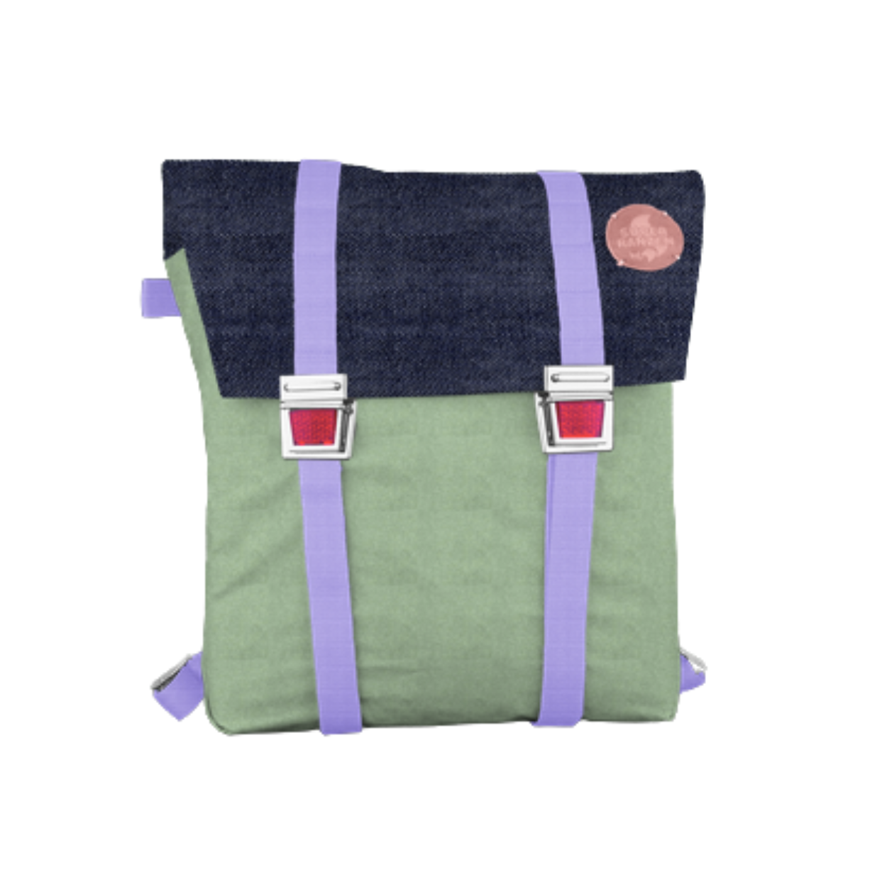 Fair Denim Schultasche Farn Flieder