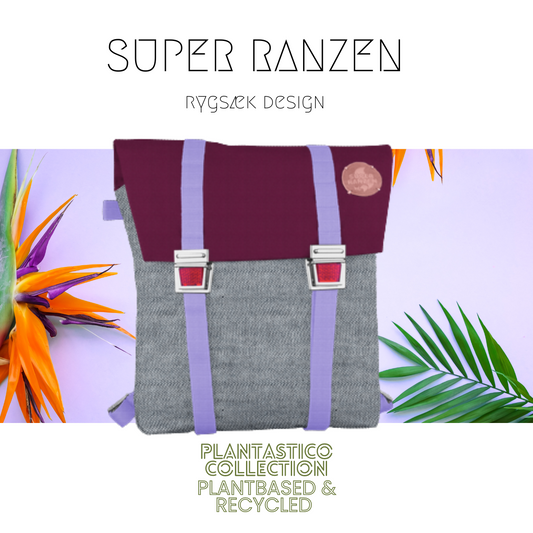 Fair Denim Schultasche Lilac Flieder
