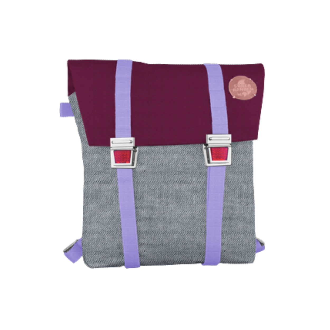 A Fair Denim Schultasche Lilac Canwax-Flieder