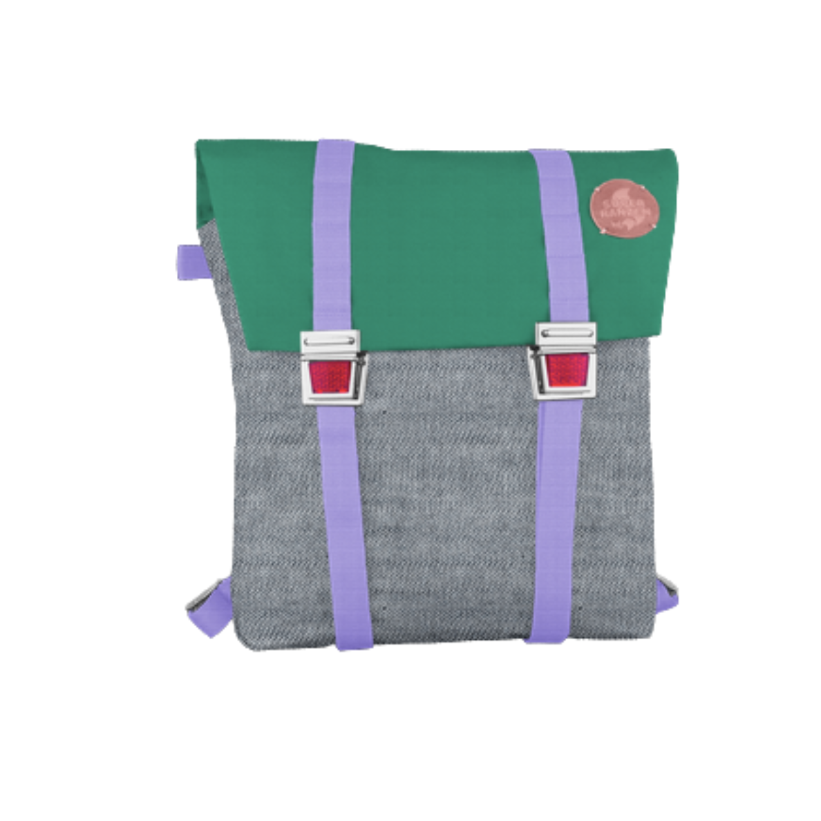 Fair Denim Schultasche Minty Flieder
