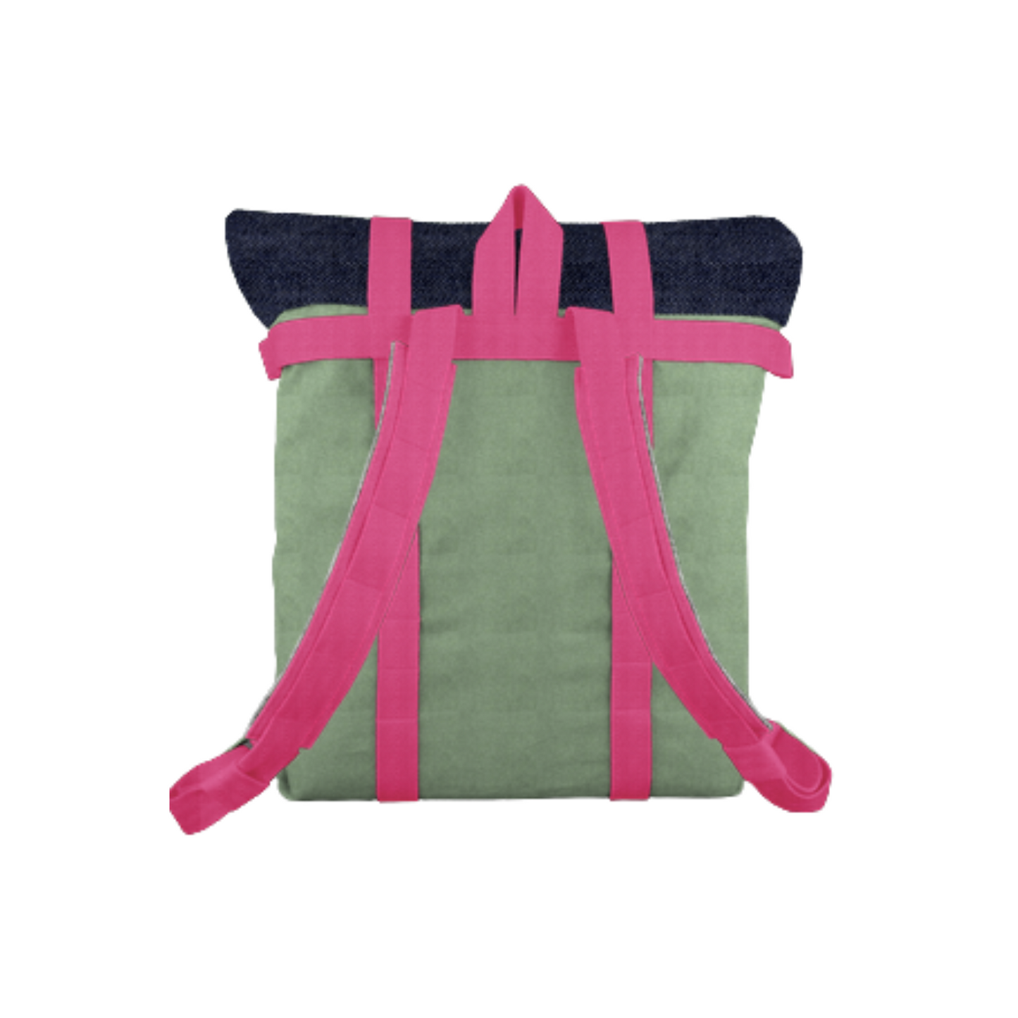 Fair Denim Schultasche Pink Garden