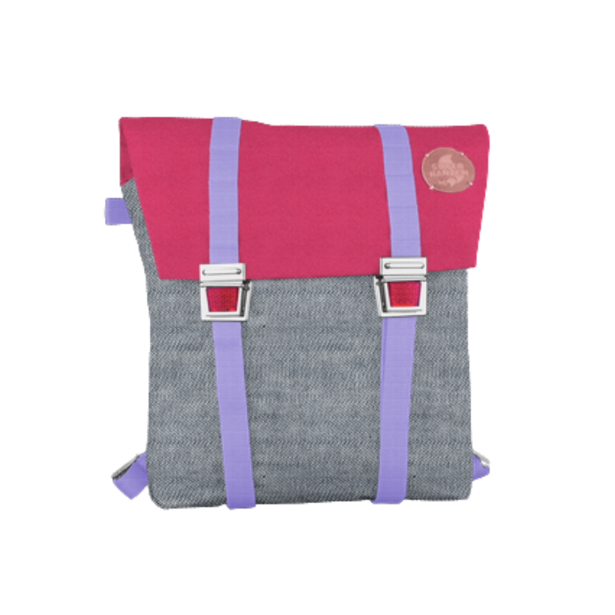 Fair Denim Schultasche Pink Flieder