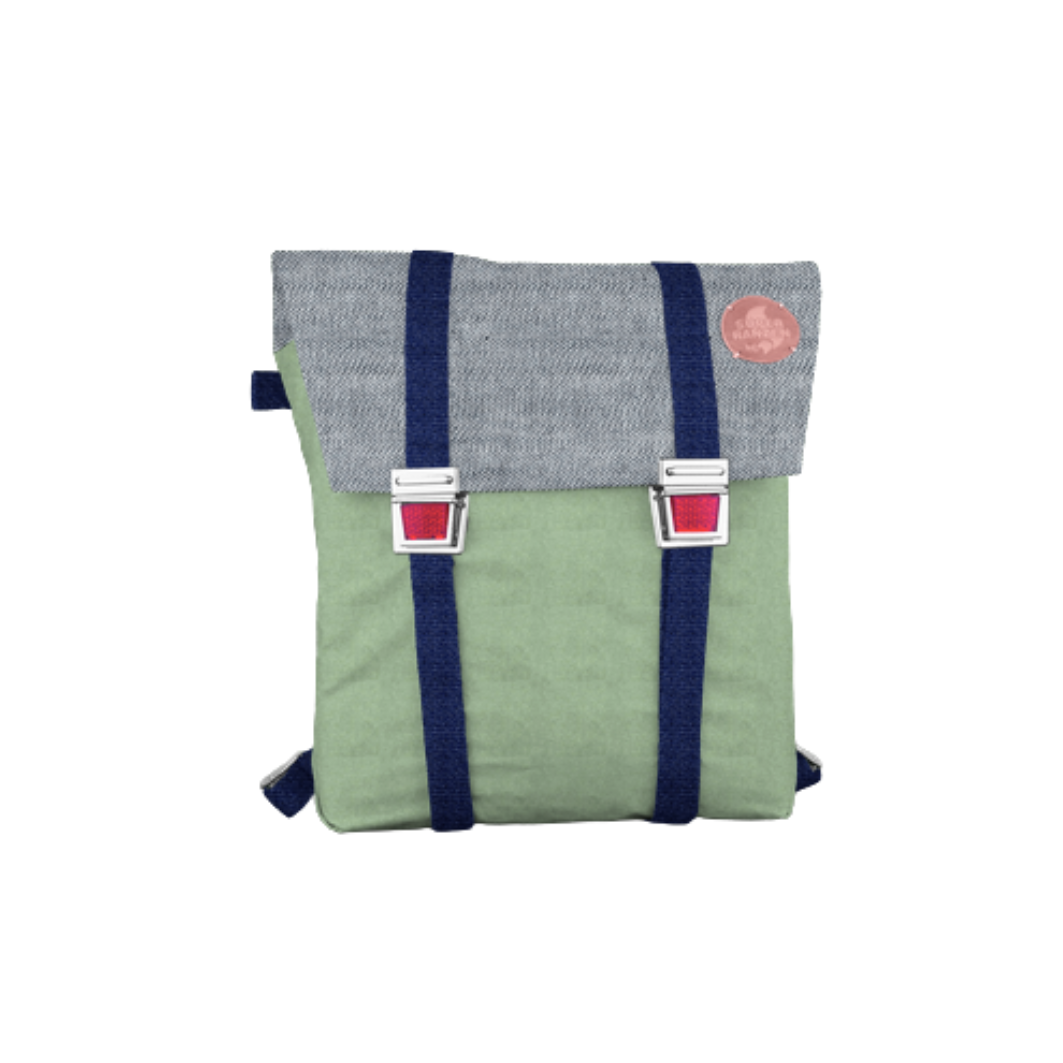 Fair Denim  Schultasche Palmtree Blue