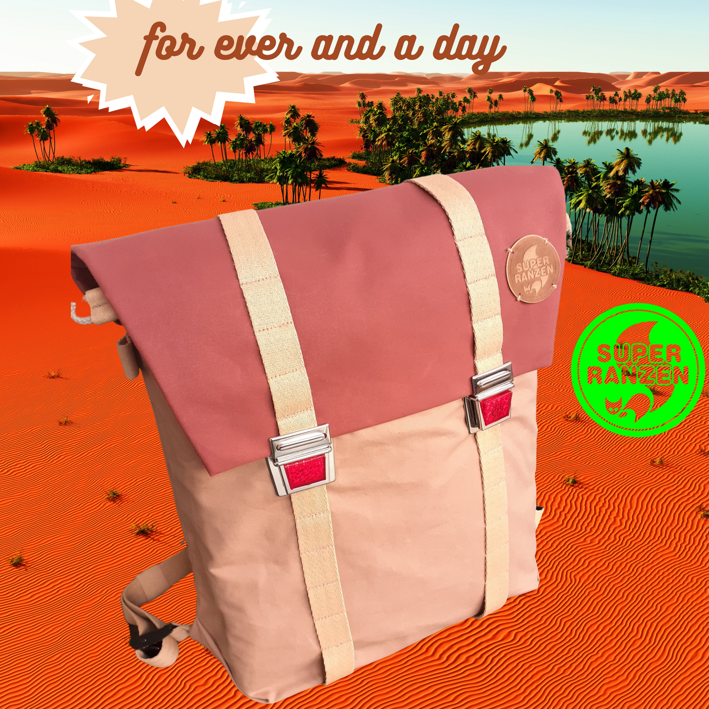 SCHULTASCHE CAT EYES OASIS- SAND RED TERRA