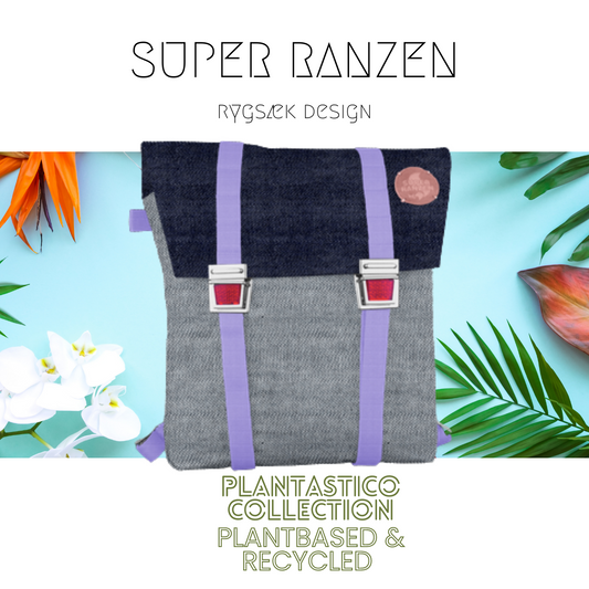 Fair  Denim Schultasche Deep Flieder