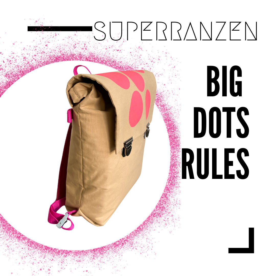 BIG DOTS 5 Schultasche Pink Sand