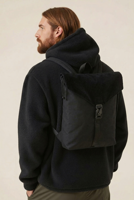 A Urban V Pack Bagpack BLK Corduroy Canvas