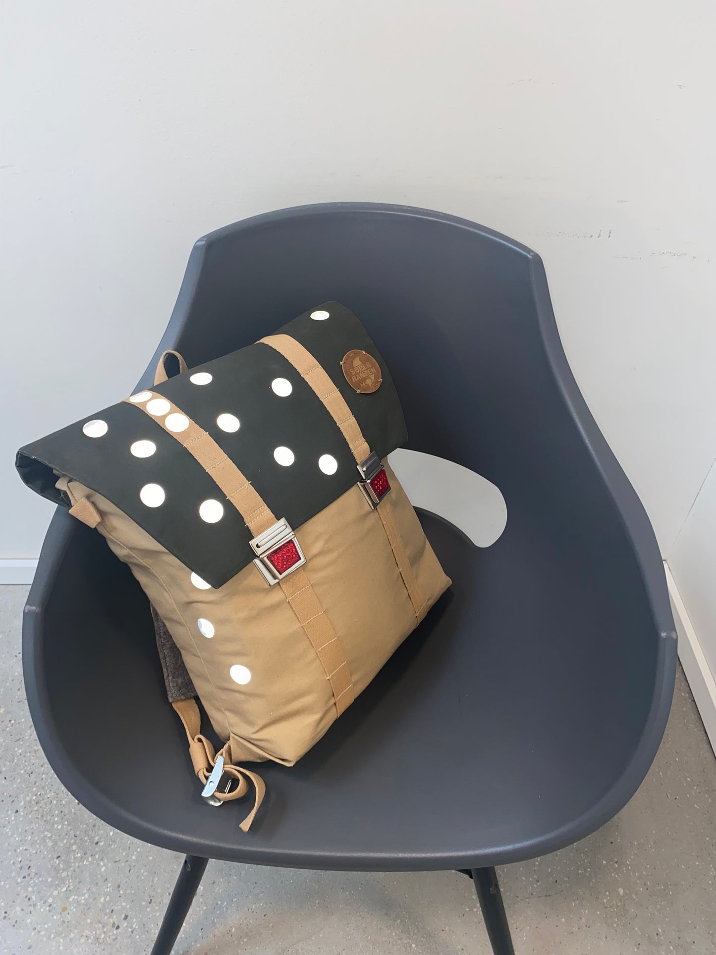 A Dots ReflectorSchulranzen      # Limited Sand-Forest Green