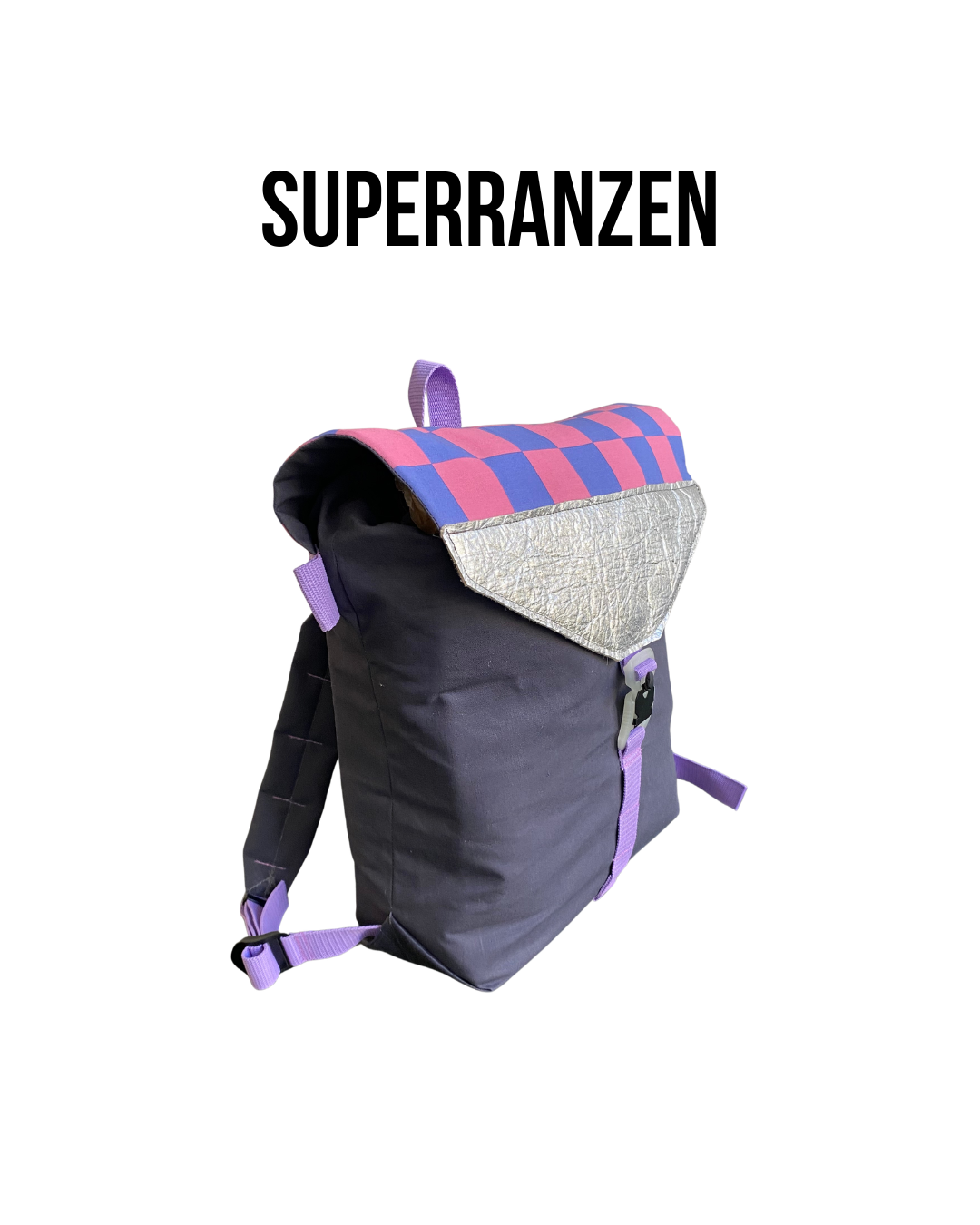 A Ananas Leder Silver  Checker V Pack mit Glow magnetischem Click Verschluss