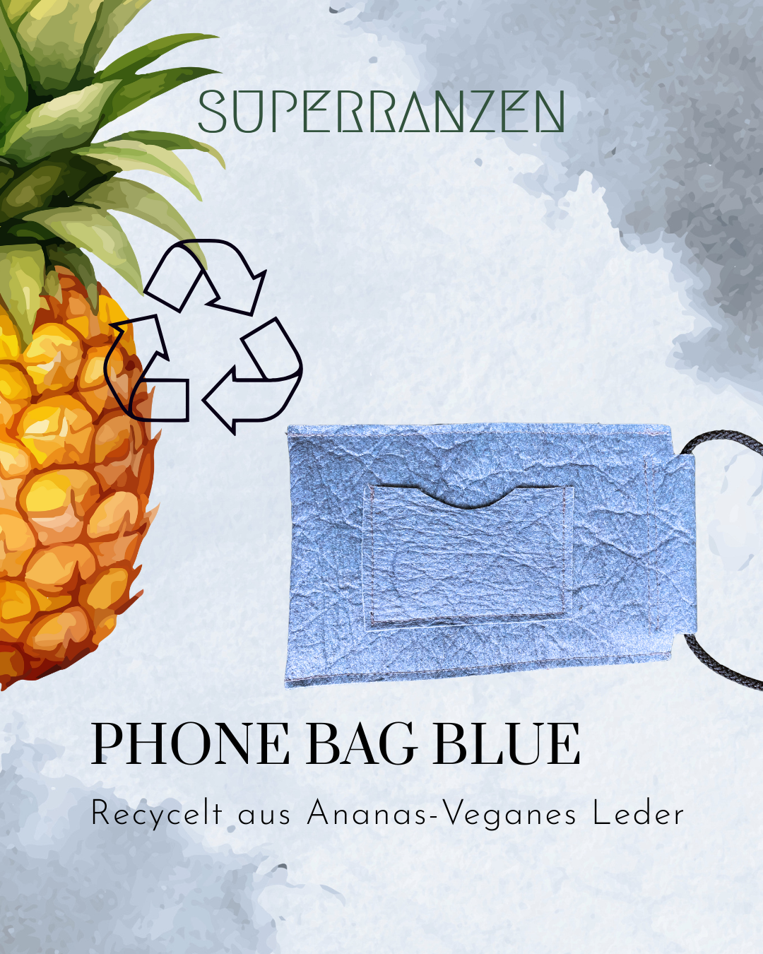 Ananas Phone Bag Blue