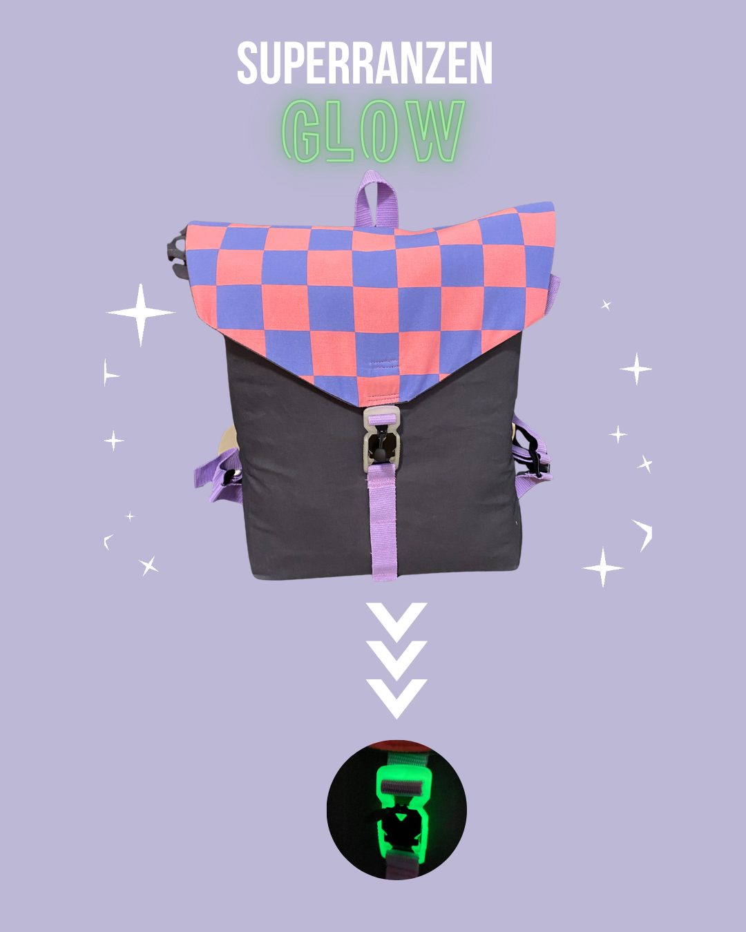 A Urban V Pack-Checker Pink-Flieder