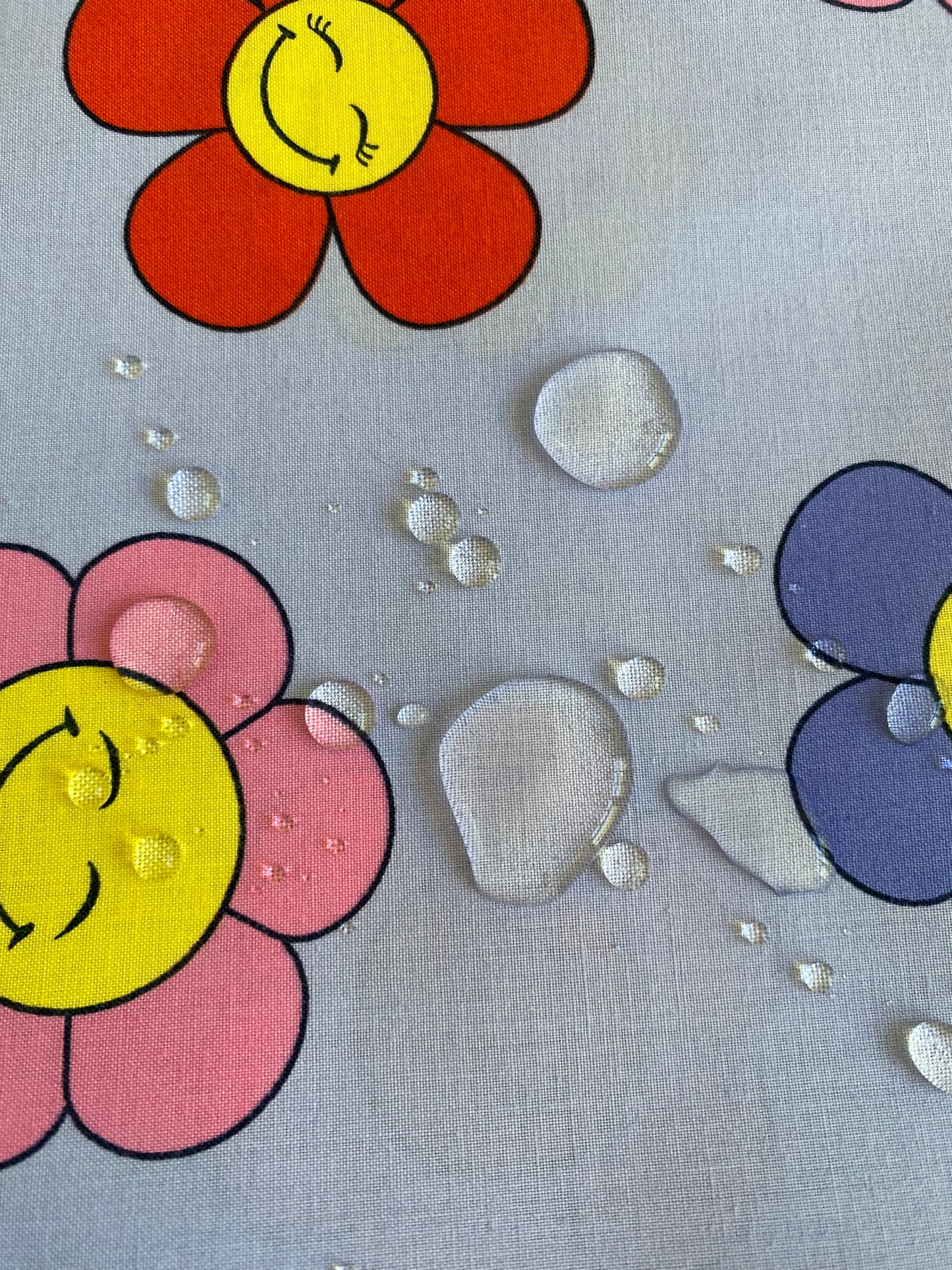 A Berlin Sportbeutel Happy Flower Blue – Wasserabweisend