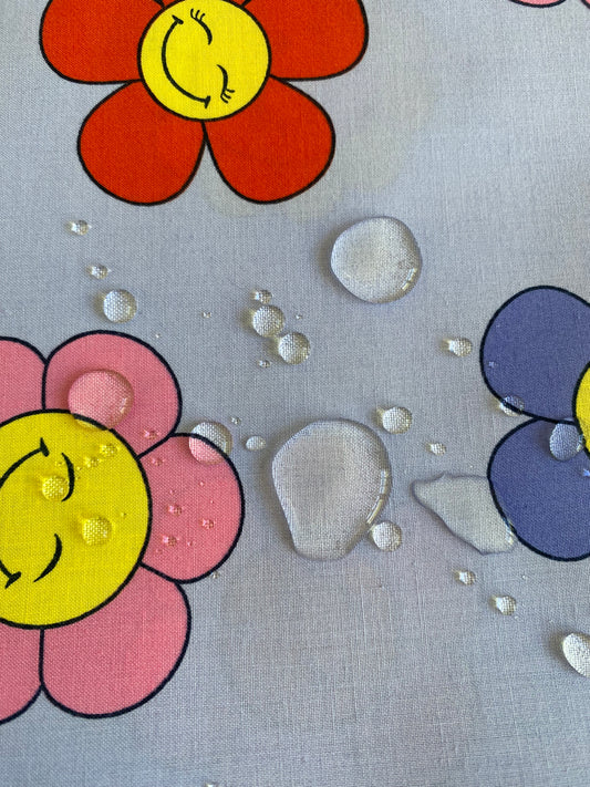 A Berlin Sportbeutel Happy Flower Blue – Wasserabweisend